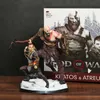 Anime Manga God of War Kratos och Atreus Deluxe Art Scale PVC Figurmodell Staty Collection Leksaksdekoration Docka T221025