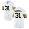 NCAA Iowa Hawkeyes College Football 31 Jack Campbell Jersey 28 Jack Koerner 33 Riley Moss 16 Paul Krause 33 Bob Sanders 16 Chuck Long University Black White Yellow