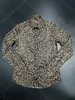 DSQ Phantom Turtle Leopard Print Cotton Shirt Mens Designer Shirts Brand Clothing Men L￥ng￤rmad kl￤nning Skjorta Hip Hop Style Topps 841778