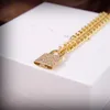Mode hanger ketting koper met 18k goud vergulde alfabet B designer medaillet sleutel charm short chain choker voor dames sieraden met doos