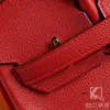 Skórzane torby designerskie BK śledzące z powrotem do źródła ręcznie robione przenośne damskie torba Cypress Platynowa torba 30 Litchi Wzór togo cielę q5 flaga narodowa czerwona
