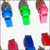 Party Favor Plastic Football Whistle Children Party Favor Toy Gifts Basketball Sports Games Whistles Fan Support Props Mticolor FY39 DHHYV