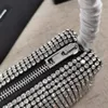 Fashion Designer Diamond Bag Chain Mesh Rhinestone pouch 17cm With Gift Box and dust bag287h