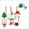 Décorations De Noël 2022 Noël Diy Décoration 6 Ensembles Pvc Arbre De Noël Suspendu Ornement Partie Pendentif Drop Delivery Maison Jardin Fe Dhq6N