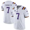 Camisetas de fútbol NCAA Ja'Marr Chase Joe Burrow Justin Jefferson Clyde Edwards Helaire Derrius Guice Beckham Jr. LSU Tigers Camisetas personalizadas