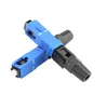 Fiberoptisk utrustning 100pc SC UPC Enkelt l￤ge Fast Connector APC FTTH Snabb adapterf￤ltmontering