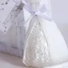 1 STÜCK Weiße Braut Kleid Form Design Kerze Elegante Braut Boxed Valentinstag Hochzeit Party Überraschung Dekor Geschenke Inventar Großhandel GWA311