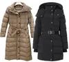 디자이너 여성 다운 재킷 겨울 다운 파파 따뜻한 두꺼운 복어 재킷 롱 라인 퍼파 우아한 바람 방풍 외부웨어 극한 추운 지역에 적합합니다.