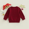 Clothing Sets FOCUSNORM 0-6Y Christmas Baby Girls Boys Sweatshirt T Shirts Xmas Letter Printed Long Sleeve Pullover Tops 221028