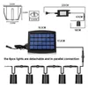 Underjordisk lampa Solenergi LED -däck Ljus IP67 Vattentät rostfritt stål infälld trappgolvvägg Spotlight DC12V