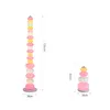 Rainbow Candy String Floor Lamps Creative Children's Room Bedroom Table Lights Living Room Sofa Side Colorful Glass Luminaire