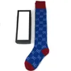 Bas de luxe Designer Hommes Femmes Chaussettes bas de laine rues seniors confortable genou jambe chaussette avec boîte