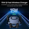 Ugreen Wireless Chargers Qi 15W iPhone 용 자동차 전화 홀더 14 Pro Xiaomi 12 Air Vent Phone Holder 자동 센서 전화 홀더