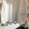 Designer Robe décontractée Femme Floral Imprimé en dentelle Niba Niba Place Wave Robes Point Up Bow Tie Slim Belt Frivole Lining Maxiskit Women Apparel 1970