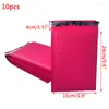 Emballage cadeau 10 pièces 150x240 40mm Rose rouge bulle enveloppe feuille Mailer pour poste logistique Express articles fragiles