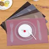 Таблицы коврики 4pcs PlaceMat PVC Не скольжение водонепроницаемой одноразовой одноразовой теплоизоляционной панель