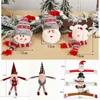 Christmas Decorations Cloth Doll Curtain Tiebacks Clips Holdbacks Santa Claus Home Decoration Ornaments 2022 Year Supplies