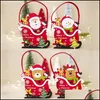 Christmas Decorations Christmas Decorations 2022 Candy Basket Felt Storge Bag For Packaging Small Gift Fruit Decor Drop Delivery Hom Dh4Ut