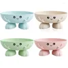 Soap Dishes Cartoon Shape Box Non Slip Drain Holder Shower Sponge Storage Dish Plate Tray Bathroom Supplies Gadge Home Accessories