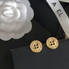 Charm Jewelry Earrings Luxury Classic Brand Accessories Young Women Style Earrings Selected Women's Gift Plating Real Gold Never Fade Size 1.5cm A1269