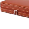 JAGITY BINEGLY WACZY 8 GRIDY Watch Travel Case Prezent dla mężczyzn dla mężczyzn Przenośne zapinane na zamek pudełko na wyświetlacz Organizator zegarków sztucznych skórzanych