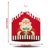 Stuhlhussen, riesige Weihnachtsrückseite, Weihnachtsmannmütze, Dekor, Esszimmer, Urlaub, Zimmer-Schonbezüge