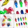 Party Favor Plastic Football Whistle Children Party Favor Toy Gifts Basketball Sports Games Whistles Fan Support Props Mticolor FY39 DHHYV