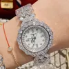 Polshorloges Dimini volledige diamant dameshorloge trend mode licht armband pols horloges voor vrouwen