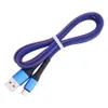 2A Nylon Micro USB Tipo C Cabos Fast Charging 1M Cabo de celular Dados do cabo Sync Wire Free para Xiaomi Huawei