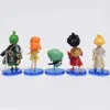 Anime manga heta 10 st/set en bit anime figur luffy sanji nami zoro chopper frank robin pvc action figur modell barn dockor gåva leksaker t221025