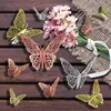 12 3D Hollow Butterfly Wall Stickers Diy Stickers voor Home Decor kinderkamer feestje bruiloft decoratieve vlinders inventaris jna306