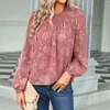 Women's T Shirts Loose Fit Womens Summer Crewneck 3 4 Bell Sleeve Blouse Babydoll Tops Casual Floral Textured Shirt Juniors