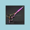 Tesoura de cabelo profissional 6 polegadas Japão Japão 440c Dragon Cut Scissors Corte tesouras de salão Sissors barbeiro makas cabeleireiro dhxyi