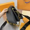 Krótkie kreski 2022 Torby projektantów luksurys crossbody łańcuch torby na ramię torebki torebki moda dla kobiet worki do wiadomości o najwyższej jakości portfel torebki