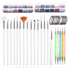 Kits d'art d'ongles, pinceaux à ongles, Kit de machine pour peinture acrylique, dessin, décorations de conception, stylo strass, ensemble d'outils de bricolage, fournitures