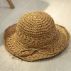 ワイドブリム帽子夏の太陽帽子親子ストロービーチシェード韓国語バージョンファッションホリデー折りたたみ日焼け止めベビーキャップH092