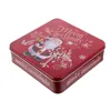 Gift Wrap 1pc Holiday Goodies Boxes Christmas Tins Candy Box Tin Cookie With Lid