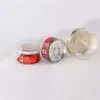 clear plastic jars PET with metal lid airtight tin Can pull ring bho oi Concentrate Container food Herb Storage 55/100/120ML