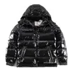 Doudoune homme parkas noir purffer manteaux à capuche qualité casual doudoune homme plume outwear garder au chaud épais double fermeture éclair blanc canard duvet badge de remplissage