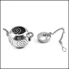 Koffie thee Coffee Tea gereedschap Mini Infuser 3 5 cm theepot -vormige thee -strainer 304 roestvrij staal filter veilig herbruikbare keuken dhbso