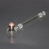 Multi Style Pipes Pyrex Thick Glass Portable Design Spoon Filter Dry Herb Tobacco Metal Bowl Bong Handpipe Handmade Oil Rigs Burning Smoking Cigarette Holder