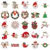 Servet ringen tafel ring vrolijke xmas decoratie eland santa claus bloem krans kerst bruiloft benodigdheden drop levering 2022 smtcn