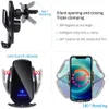Fast Charge 30w Car Wireless Charger Magnetic Usb Automatic Mount Phone Holder for iphone Samsung For xiaomi Infrared Induction Qi Charging