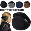 Baskenmützen Ohrenwärmer Ohrenschützer Unisex Männer Frauen Muffs Einfarbig Hinter Kopf Band Zubehör Winter Soild Dick Warm