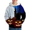 Herrtröjor 2022 Fyra säsong Halloween skräck 3d tryckt neutral casual långärmad hoodie pennywise Michael Myers pumpa Haunted House