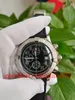 relógios masculinos best-sellers Nova versão Dial preto VK Cronógrafo Working Bandas de borracha Bandas de moda Moda Menção Assista Wristwatches