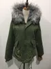 Женский мех высокий качество All Grey Faux Parka Winter Короткое густое теплое пальто Уникальное пальто воротник