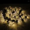 Sznurki globalne światła sznurkowe Dekoracja świąteczna 10m 38 żarówki LED 220/110V Indoor Outdoor Wedding Garden Wiselant Garland Light