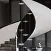 Pendant Lamps Modern Villa Classic Staircase Chandelier Living Room Bedroom Home Interior Lighting Decorative El Bar Counter