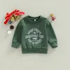 Clothing Sets FOCUSNORM 0-6Y Christmas Baby Girls Boys Sweatshirt T Shirts Xmas Letter Printed Long Sleeve Pullover Tops 221028